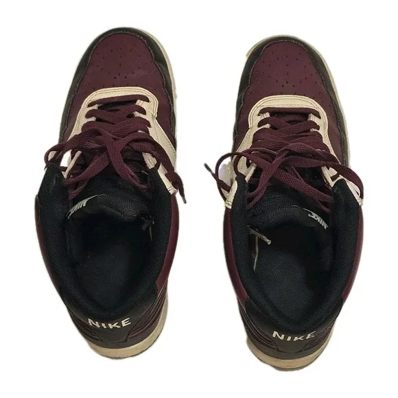 NIKE Dunk Mid Burgundy White Men's US 10 GUC Streetwear 👟‎